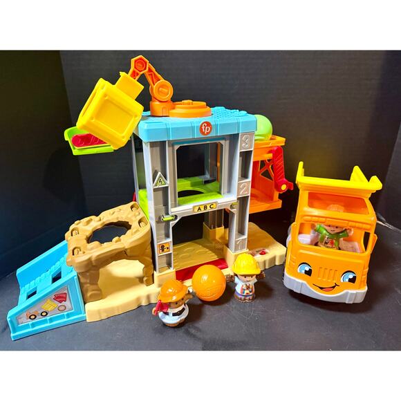 Fisher-Price Little People Load Up ‘n Learn Construction Site Dump Truck #2 - Picture 1 of 7